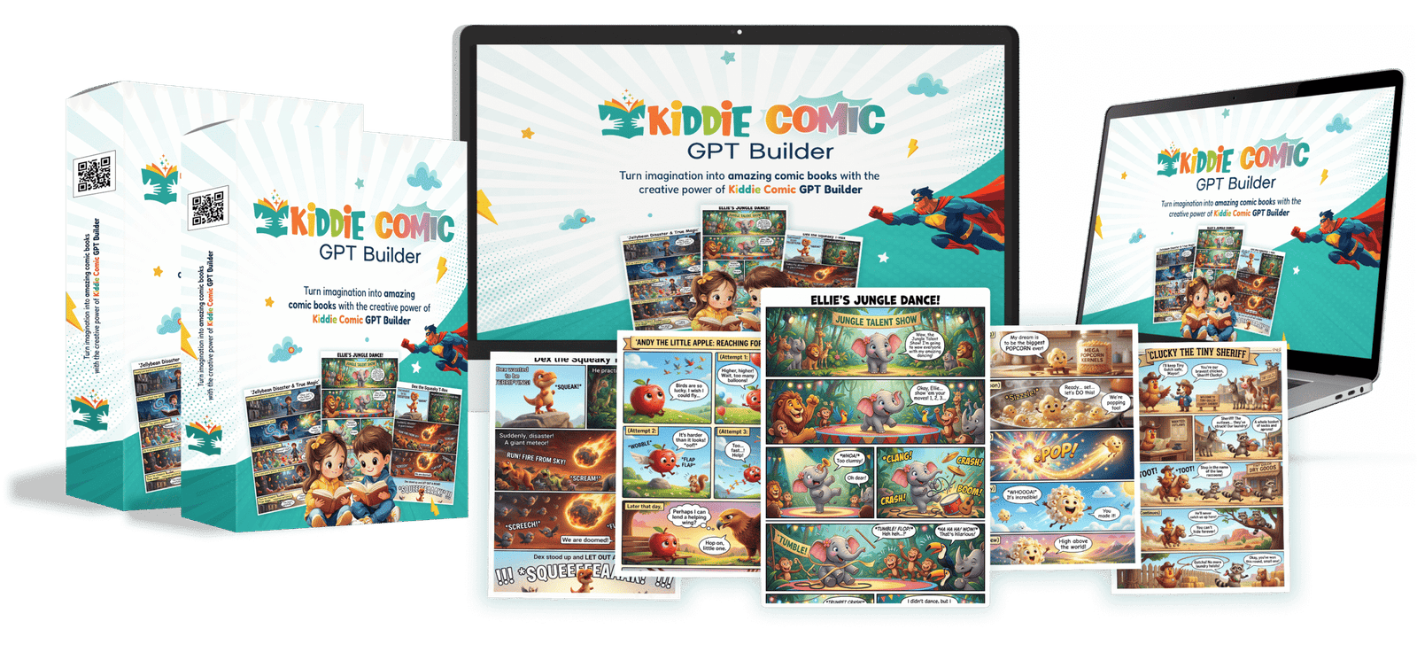 Kiddie Comics Product Mockup